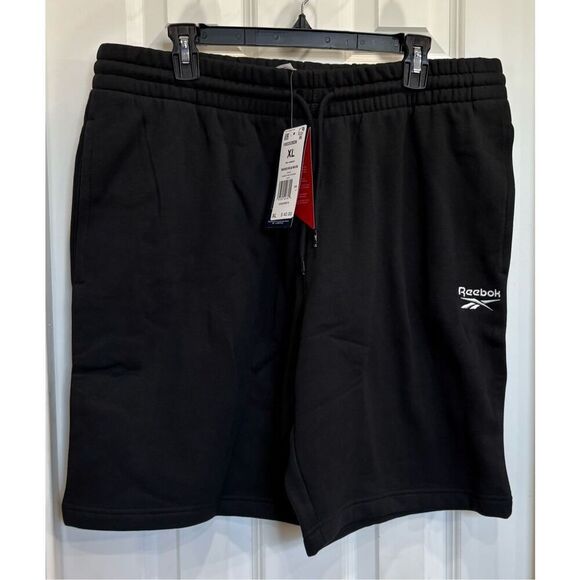 REEBOK - NWT - Men's Sz XL - "Identity" Small Logo Fleece Shorts in Black - Picture 15 of 16